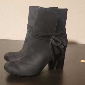 Christian Siriano Elegant Black Heeled Boots